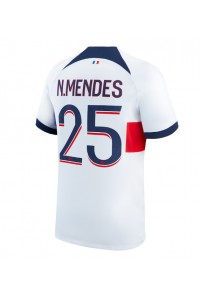 Fotbalové Dres Paris Saint-Germain Nuno Mendes #25 Venkovní Oblečení 2023-24 Krátký Rukáv